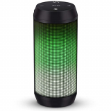 Altavoz Bluetooth Potente Portatil con Luz LED de 5 Modos Altavoces Bluetooth con Radio FM Inalambricos Recargable USB apoya TF Card/Memoria USB de 32G Altavoz Portatil Estereo, Verde