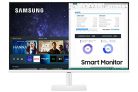 Samsung LS32AM503NUXEN – Monitor Samsung Smart M5 de 32» Full HD, Blanco, 1920×1080, Altavoces, Conectividad Móvil, Mando a Distancia y Aplicaciones de Smart TV (Netflix, Prime TV, Youtube)