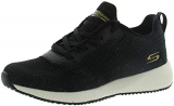 Skechers BOBS SQUAD TOTAL GLAM, Zapatillas para Mujer, Black And Multi Engineered Knit, 40 EU
