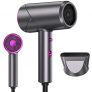 Secador Pelo Ionico 1800W, Secador de Pelo Profesional Poderoso, 2 Velocidades y 3 Temperaturas, Secador para el Cabello con Concentradores, ideal para Viaje