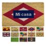 LucaHome – Felpudo de Coco Natural 70×40 con Base Antideslizante, Felpudo de Coco Divertido Metro Mi casa, Felpudo Absorbente Entrada casa, Ideal para Puerta Exterior o Pasillo