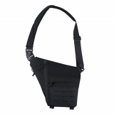 HUNTVP Táctical Mochila de Pecho Mini Estilo Militar Mochila de Hombro Mochila de Bandolera Mochila Ejércita Bolso Impermeable para Correr Senderismo Ciclismo Camping,Negro