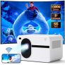 Proyector con 5G WiFi Bluetooth, Exterior/Interior Full HD Nativo 1080P Proyector Portátil Home Theatre Compatible con iPhone/Android/HDMI/USB/PS5/TV Stick/X-Box.