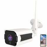 Cámara de Seguridad para Exteriores HAOTING, cámara IP WiFi, cámara de vigilancia inalámbrica Impermeable, Audio bidireccional/detección de Movimiento/Alarma de Actividad/Vista de aplicación