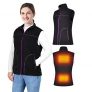 Lychee Eléctrico Chaleco Calentado para Mujer,Moda Chalecos Termico con 4 de Temperatura Ajustable,Chaqueta Térmica con Inserto de Carga USB,Incluye Batería,Chaleco Cálido de Invierno (M)