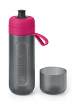 Botella filtrante BRITA Active Rosa – Filtro Tecnología MicroDisc, Óptimo sabor para disfrutar en cualquier lugar, Botella de Agua sin BPA, 0.6 litros