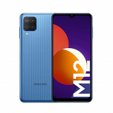Samsung Smartphone Galaxy M12 con Pantalla Infinity-V TFT LCD de 6,5 Pulgadas, 4 GB de RAM y 64 GB de Memoria Interna Ampliable, Batería de 5000 mAh y Carga rápida Azul (ES Versión)