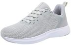 DAFENP Zapatillas Running de Deportivas para Hombre Mujer Gimnasio Sneakers Comodos Deportes Calzado Ligero Transpirable (Gris, Numeric_44)