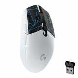 Logitech G305 K/DA LIGHTSPEED Ratón inalámbrico Gaming, Equipo Oficial de League of Legends, Sensor Hero, Ligero, Botones programables, 250h de batería, Memoria integrada – Blanco