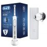 Oral-B Genius 8000N CrossAction Cepillo De Dientes Eléctrico, 1 Mango Plata Recargable Con Tecnología De Braun, 1 Cabezal De Recambio, 1 Estuche De Viaje Premium, 5 Modos De Limpieza Dental