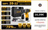 DEKO destornillador eléctrico DKCD12/16/20V, minicontrolador de potencia inalámbrico, CC, batería de iones de litio, bricolaje, para el hogar, sin llave, nuevo|Taladros eléctricos|