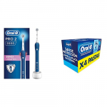 Oral-B PRO 2 2000 Sensi Ultrathin Cepillo de dientes eléctrico recargable con tecnología de Braun + Oral-B Pro-Expert Protección Profesional Pasta de Dientes, Pack de 4