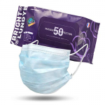 LundyBright Mascarillas Quirúrgicas Desechable Mascarillas faciales Tipo I 50 unidades 95% filtración BFE, norma UE/UNE EN-14683:2019+AC:2019