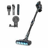 Cecotec Aspirador Escoba Sin Cable Conga Rockstar 500 X-Treme ErgoWet, Sin Bolsa, 4 en 1: Vertical, Escoba, de Mano y Friegasuelos, Motor Digital Brushless, 430W, 24KPA, 65min Autonomía, Tubo Flexible