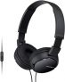 Sony MDR-Zx110Apb – Auriculares para Smartphone (Diadema, Mando de Control, Micrófono, 1000 Mw, Android y Iphone), Negro, 20 X 15 X 3,5 cm