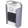 Mini enfriador de aire multifunción USB portátil, aire acondicionado portátil, ventilador de mesa, mini enfriador evaporador, 3 velocidades, conexión Bluetooth y radio