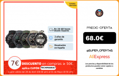 Smartwach Amazfit T Rex, reloj inteligente todoterreno, sumergible 5ATM, resistencia militar, GPS, acelerómetro, deportivo|Relojes inteligentes|