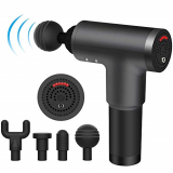 Pistola de masaje, pistola de masaje para aliviar el dolor, percusión eléctrica de tejido profundo Masajeador muscular Drill Relax Sport multifunción portátil