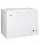 Haier HCE319F – Arcon Congelador Horizontal, Capacidad 310L, Ancho 110cm, Display digital, Interior de aluminio, Cierre con llave, 2 cestos metálicos, Función Super Congelación, Clase F, Blanco