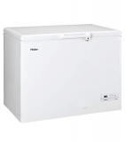 Haier HCE319F – Arcon Congelador Horizontal, Capacidad 310L, Ancho 110cm, Display digital, Interior de aluminio, Cierre con llave, 2 cestos metálicos, Función Super Congelación, Clase F, Blanco