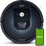 Robot aspirador Wi-Fi iRobot Roomba 981 – 2 cepillos goma multisuperficie – Mascotas – Recarga y reanuda – Sugerencias personalizadas – Compatible asistente voz y Coordinación Imprint – Más potencia