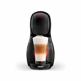 Nescafé Dolce Gusto Piccolo XS De’Longhi EDG210.B Cafetera express de cápsulas con 15 bares de presión y capacidad de 0.8 litros, diseño compacto, Steel, Negro