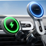LISEN 15W Cargador Inalámbrico Coche, Soporte Movil Coche Magsafe Cargador Magnetico,Cargador iPhone 15 Carga Rapida, Cargador Magsafe Coche Compatible iPhone 15 Pro Max/Pro/Plus/14/13 Mini Samsung