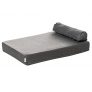 Pawhut Cama para Perros Lavable Ortopédica con Almohada Extraíble Funda Desenfundable Cojín de Felpa Espuma Viscoelástica 75x55x20 cm Gris