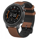 Amazfit – Smartwatch Amazfit Gtr 47Mm Aleación De Aluminio Y Correa De Cuero Marrón