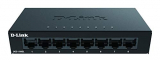 D-Link DGS-108GL Switch Gigabit 8 Puertos, sin gestión, 1000 megas por Puerto, Ethernet LAN, RJ-45, Plug&Play, Perfil bajo, metálico, conmutador, hub, sobremesa, sin Ventiladores, 802.3az EEE, Negro