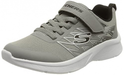 Skechers Microspec Texlor, Zapatillas, Gris/Negro, 36 EU