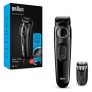 Braun BT3222 – Recortadora de Barba con Dial de Precisión y 1 Peine para Hombre, Cuchillas Afiladas de Larga Duración, color Negro