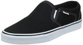 Vans Asher, Zapatillas Hombre, Lienzo Negro Blanco 187, 41 EU