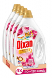 Dixan Gel Aromaterapia Orquídea & Aceite de Macadamia, Detergente Líquido para Lavadora (30 lavados, pack de 4, total 120 lavados), jabón líquido, aceites esenciales para lavar ropa blanca y de color
