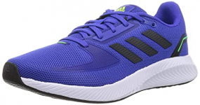 adidas Runfalcon 2.0, Road Running Shoe Hombre, Sonic Ink/Carbon/Screaming Green, 40 2/3 EU