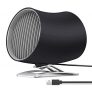 Funme USB Mini Ventilador de Escritorio Ventilador Silencioso de Dos Táctil Ventilador para Hogar Oficina – Negro
