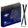 Rotuladores Coloring para niños, EooUooIP®️ 36 Colores Bolígrafos Para Colorear Plumas de Línea Fina con Punta Fina de 0,4 mm, Perfecto para Manualidades, Pintar Mandalas o Material Escolar