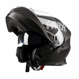 Westt – Casco Moto Modular Integral con Doble Visera Torque X, para Motocicleta Scooter, Certificado ECE, Color Negro, Talla L (59-60cm)