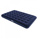 BESTWAY 67002 – Colchón Hinchable Doble Aeroluxe Flocked 191x137x22 cm Para Interior/Exterior con Superficie Suave con Válvula de Rápido Inflado y Parche de Reparación