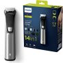 Philips MG7745/15 Recortadora 14 en 1 Maquina recortadora de barba y Cortapelos para hombre, óptima precisión, tecnología Dualcut, autonomía de 180 minutos, batería, Negro/Plata