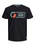 Jack & Jones JCOLOGAN tee SS Crew Noos Camiseta, Negro, L para Hombre