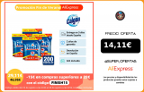 Finish Powerball All in 1 Max, pastillas para el lavavajillas todo en uno, aroma limón   Pack de 4 unidades   200 pastillas|Limpiador lavavajillas|