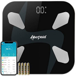 Hoepaid Báscula Digital Bluetooth, Análisis Inteligente de 17 Indicadores, Compatible con Sistema iOS y Sistema Android, Disponible en Baño y Dormitorio