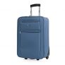 ITACA – Maleta Cabina Avion Trolley 2 Ruedas de poliéster EVA. Equipaje de Mano. Pequeña Semirígida cómoda y Ligera. T71950, Color Azul Vaquero