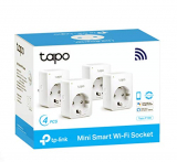 TP-Link Tapo P100 (4-Pack) – Mini Enchufe Inteligente Wi-Fi, óptimo para programar el encendido/apagado y ahorrar energía, no necesita HUB, compatible con Alexa y Google Home