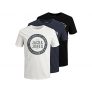 Jack & Jones Jjejeans tee SS-Camiseta de Manga Corta con Cuello Redondo (3 Unidades, MP 21/22), Cloud Dancer, M para Hombre