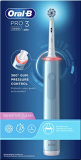 Oral-B PRO 3 Cepillo de Dientes Eléctrico con Mango Recargable y Sensor de Presión, Tecnología Braun y 1 Cabezal de Recambio, 3000 – Azul