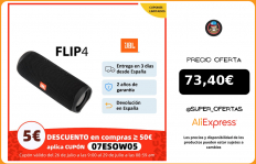 JBL Flip 4 Altavoz Bluetooth Potente, Mini portátil, inalámbrico, impermeable BT Altavoz con bajos y estéreo de música perfecto para viajes y al aire libre, Altavoces, USB|Altavoces portátiles|
