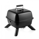 Princess 01.112256.01.001 Barbacoa Híbrida 2 en 1: Electricidad o Carbón, Tapa Incluida, 37 x 37 cm de Superficie, 2000 W, Metal, Negro