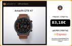 Xiaomi Amazfit Reloj inteligente resistente al agua, dispositivo de pulsera inteligente de 47mm con música, resistente al agua hasta 5ATM, compatible con Android y ios|Relojes inteligentes|